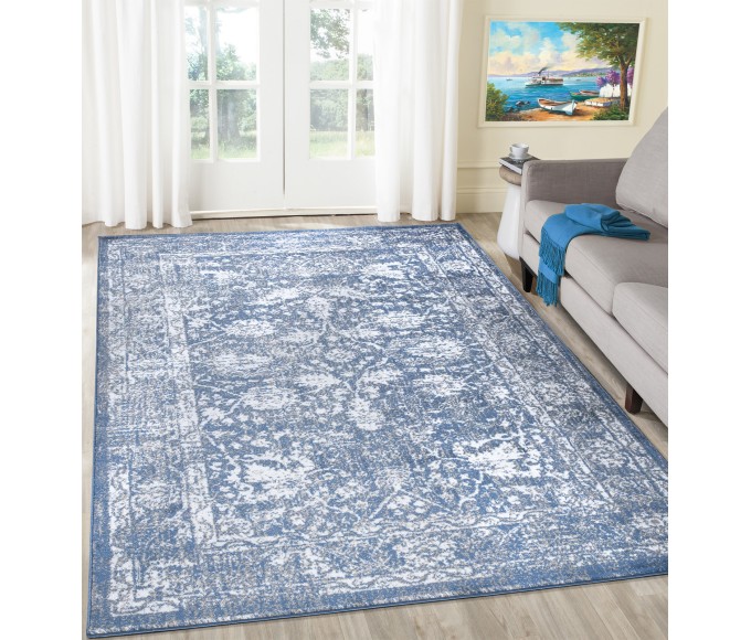 Santorini Blue  6076 Area Rug